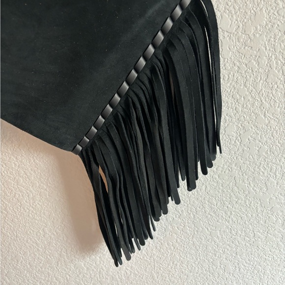 Coach Suede Fringe Turnlock Clutch 86480 - Picture 4 of 14